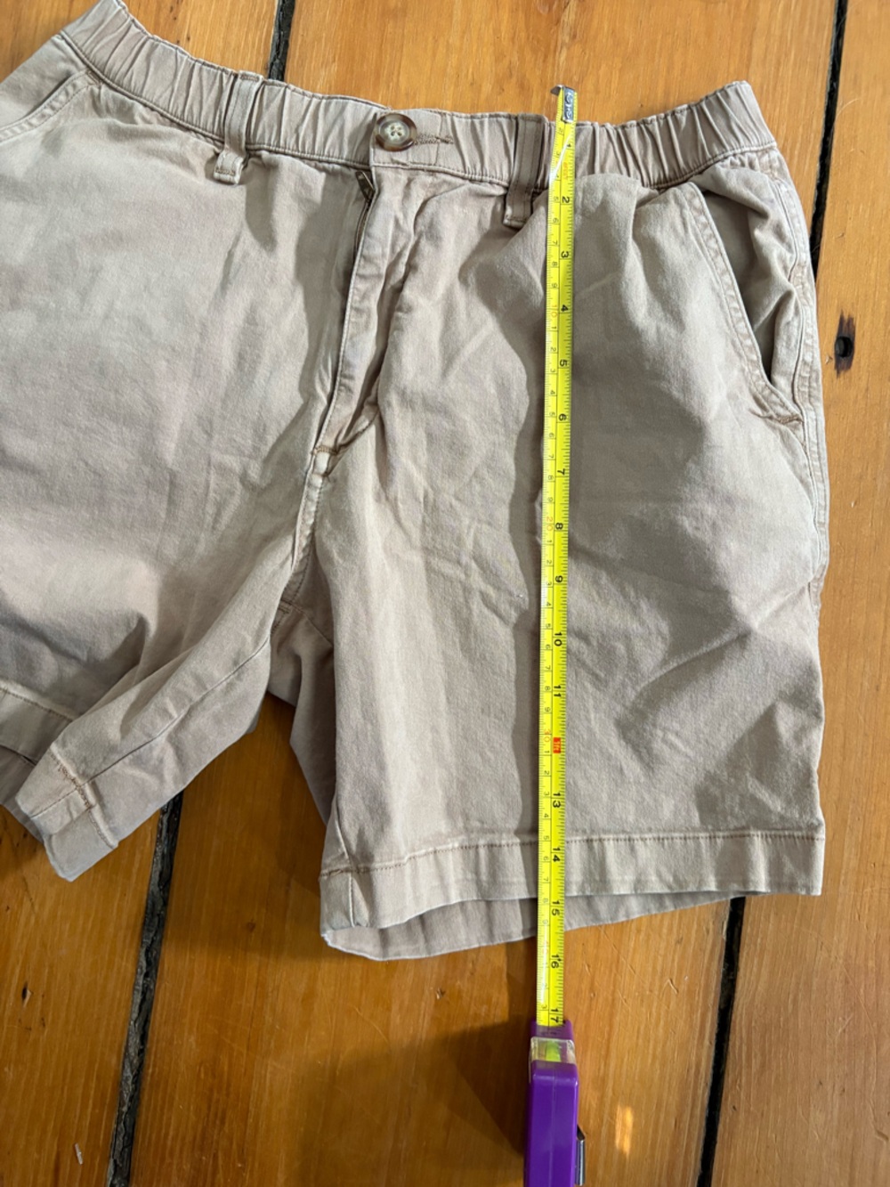 Chubbies Originals Stretch Shorts 7” Inseam Tan Khaki Light Brown - Medium (M) - Picture 11 of 12